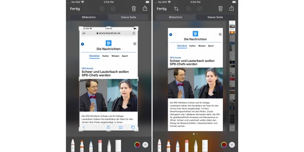 Bildschirmfoto mit Scroll-Funktion: So könnt ihr ein ganzes Dokument in einem einzigen Bild aufnehmen