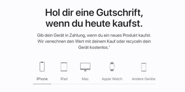 "Apple Trade In": Apple zahlt ab sofort weniger für Eintauschgeräte