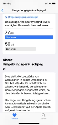 AppleWatch und watchOS 6 - so sieht die neue Geräuschpegel-Funktion aus