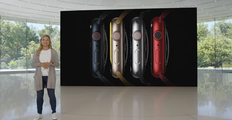 Apple zeigt die Apple Watch Series 8 mit Temperatursensor