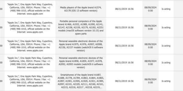 Apple registriert neues MacBook und neue Apple Watch in der eurasischen Produktdatenbank