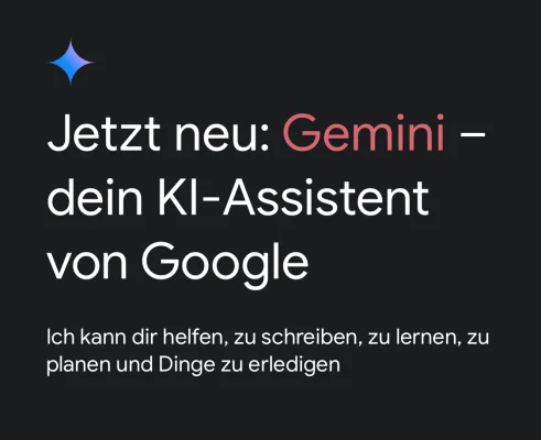 Google Gemini jetzt mit sechs neuen Widgets für das iPhone