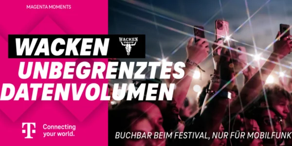 Wacken 2025: Kunden der Telekom erhalten kostenlos unbegrenztes Datenvolumen