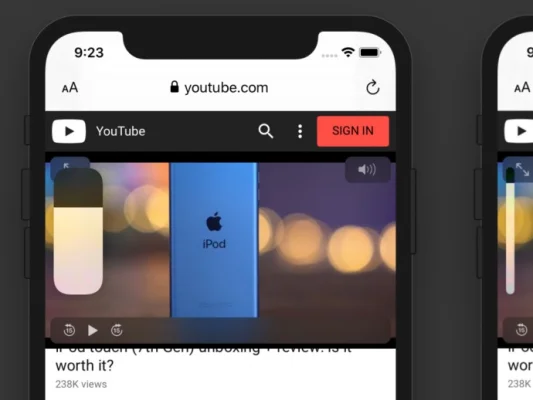 Das ist die überarbeitete Lautstärkeanzeige in iOS 13