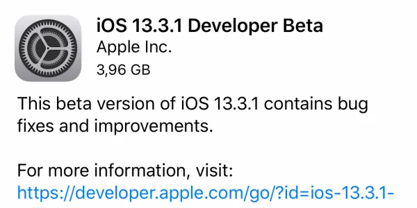 Apple veröffentlicht erste developer beta von iOS 13.3.1