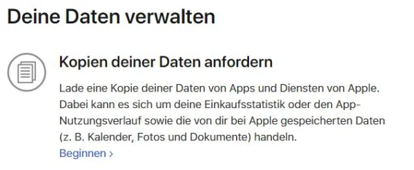 Datenschutz-Grundverordnung: Apple schaltet Webseite zum Verwalten persönlicher Daten live