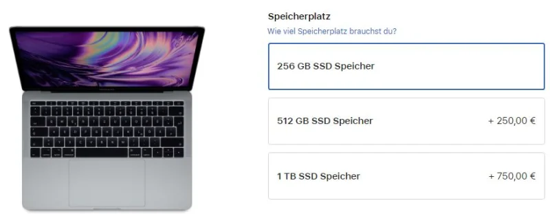 Apple senkt Preise für SSD-Speicher für Mac mini, MacBook Air & MacBook Pro