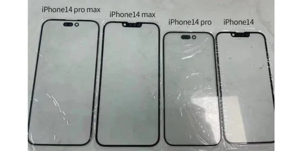 Display-Panels zeigen die vermeintlichen Punch-Holes des iPhone 14 Pro & Pro Max