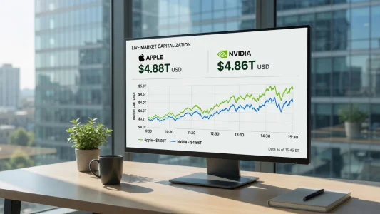 Apple überholt Nvidia und erobert Börsenthron zurück