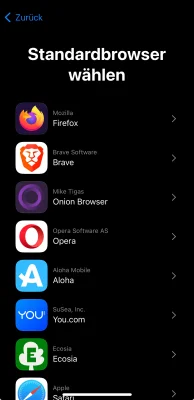 iOS-Praxistipp: Standard-Browser unter iOS 17.4 einstellen