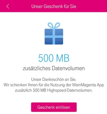 500 Megabyte kostenlos: Telekom verschenkt wieder Datenvolumen an Privatkunden
