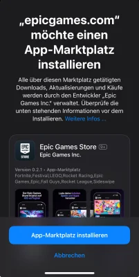 Der Epic Games Store für iOS startet in der EU, Fortnite wieder verfügbar