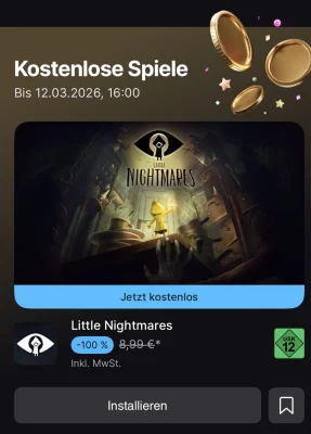 Epic verschenkt „Little Nightmares“ & ein „Idle Champions“-Paket für iOS und iPadOS