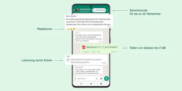 WhatsApp: Emoji-Reaktionen ab sofort verfügbar