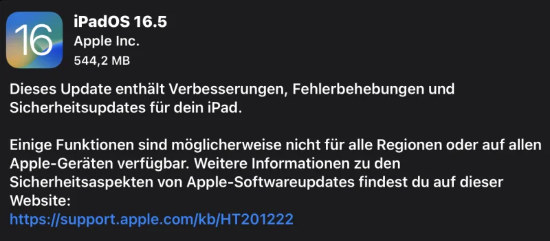iOS 16.5 & iPadOS 16.5 verfügbar: Wenig Neues, einige Fehlerbehebungen