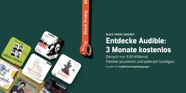 Audible gibt es wieder für drei Monate kostenlos
