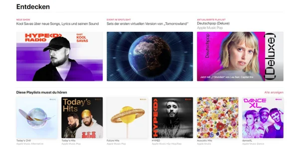 Apple aktualisiert die Beta-Web-App von Apple Music auf iOS 14 Design