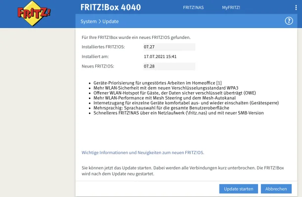 Keine Netzlaufwerkverbindung mit der FRITZ!Box unter macOS Big Sur: FRITZ!OS 7.28 behebt den Fehler