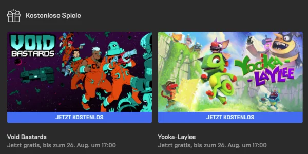 "Void Bastards" & "Yooka-Laylee" für Windows kostenlos im Epic Games Store