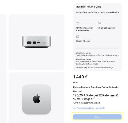 Mac Studio & Mac mini: Mit mehr RAM wird es eng, Apple nimmt keine Bestellungen mehr an