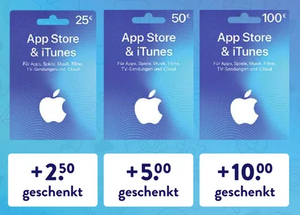 Zehn Prozent Bonusguthaben für iTunes-Karten bei ALDI Süd & ALDI Nord (Update: auch bei Rewe)