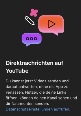 YouTube testet das Versenden von Nachrichten innerhalb der App