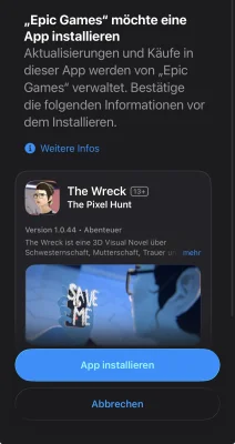 Epic verschenkt „The Wreck“ für iOS & iPadOS in seinem mobilen Games Store