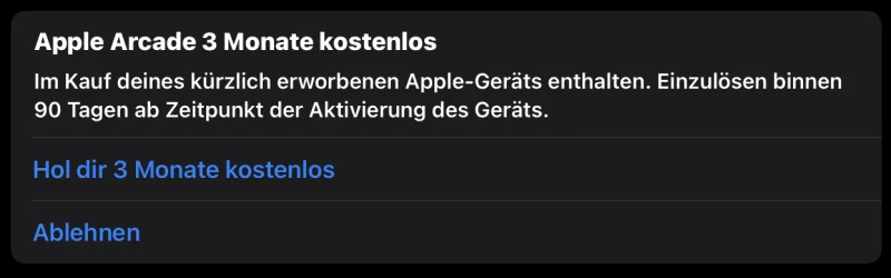 Aktion läuft weiter: Apple Arcade für qualifizierte Geräte drei Monate kostenlos