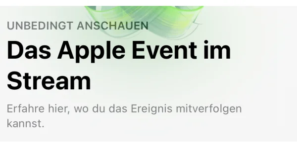 „Lass dich frei“: Hier findet ihr die Livestreams zur Apple-Keynote