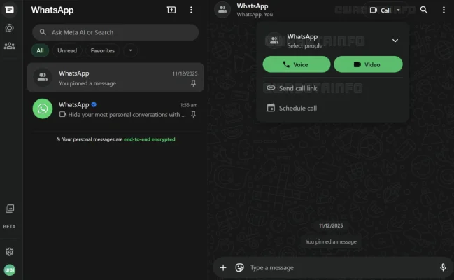 WhatsApp Web: Entwickler arbeiten an Sprach- und Videoanrufen für Gruppenchats