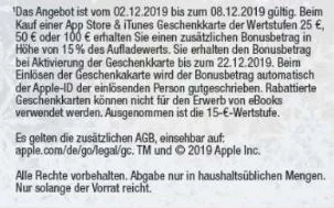 Bonusguthaben für iTunes-Karten: 15 Prozent extra bei Marktkauf, Penny, Edeka & Apple (Update)