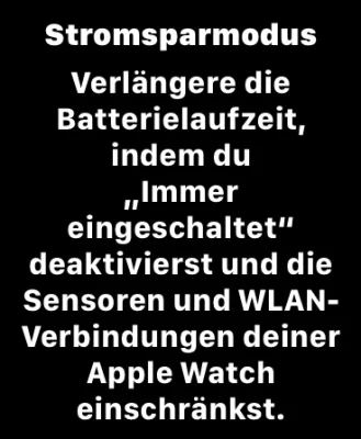 watchOS 9: Der Stromsparmodus im Praxistest