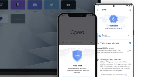 Opera für iOS bald mit kostenlosem VPN