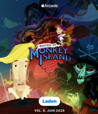 „Return to Monkey Island“ und mehr: Apple Arcade mit vier neuen Spielen im Juni