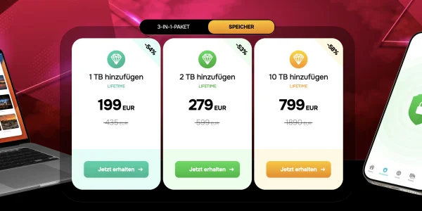 pCloud: Lifetime Cloud-Speicher zum Black Friday mit massiven Rabatten