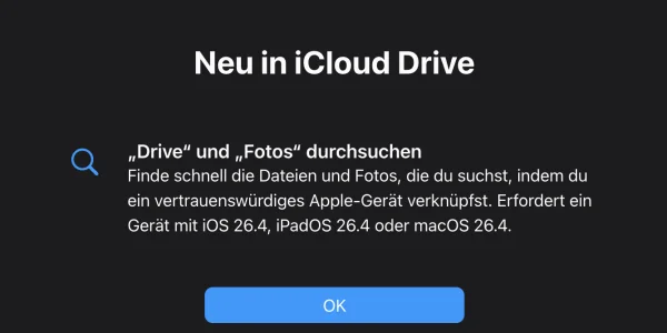 iOS 26.4, iPadOS 26.4 und macOS 26.4: So aktivierst du die Suche in der iCloud