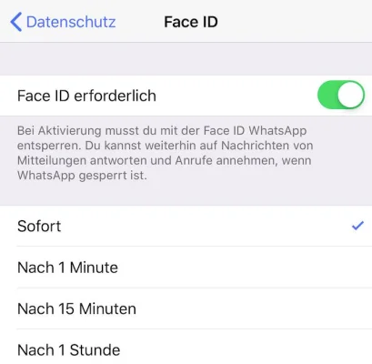 Neues Sicherheitsfeature: WhatsApp unterstützt ab sofort Face ID & Touch ID