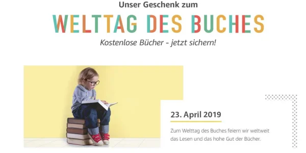 Welttag des Buches: Kostenlose gedruckte Bücher & eBooks bei Amazon