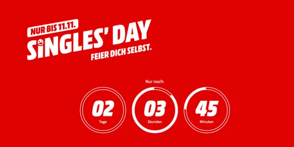 MediaMarkt: Singles Day mit vielen Angeboten