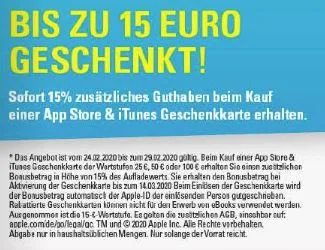 Bonusguthaben für iTunes-Karten: Mehr fürs Geld bei Kaufland, Edeka, LIDL, Budni & Marktkauf