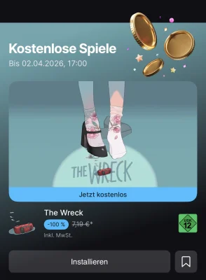 Epic verschenkt „The Wreck“ für iOS & iPadOS in seinem mobilen Games Store