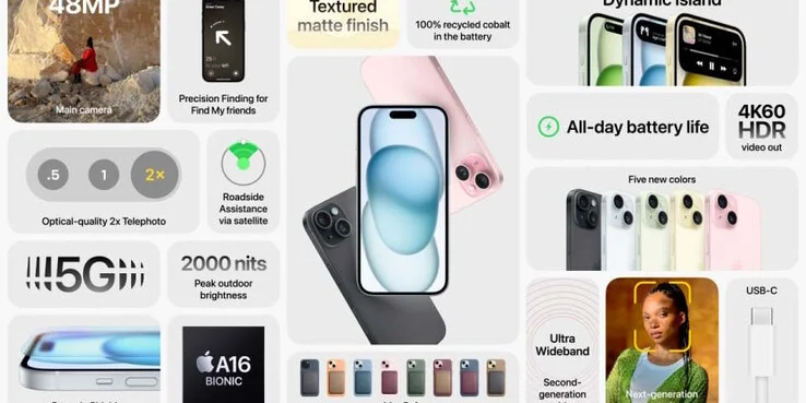 iPhone 15 und iPhone 15 Plus mit neuem Design und Dynamic Island