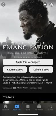 Apple TV+: Ältere Inhalte können jetzt gekauft und ausgeliehen werden