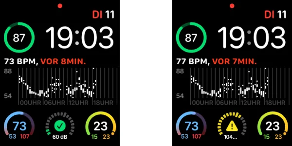 AppleWatch und watchOS 6 - so sieht die neue Geräuschpegel-Funktion aus