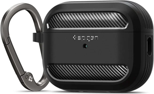 Spigen Rugged Armor Hülle Case Kompatibel mit AirPods Pro 2. Generation