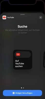 YouTube: Neue Widgets für iOS & iPadOS