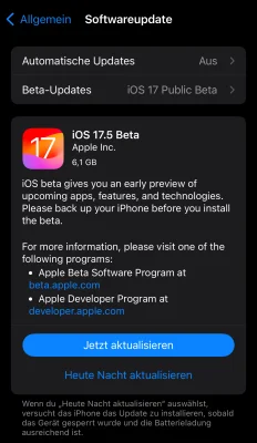 iOS 17.5 & iPadOS 17.5: Apple veröffentlicht die erste öffentliche Beta