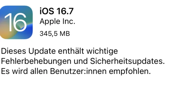 iOS 16.7 & iPadOS 16.7 stehen zum Download bereit