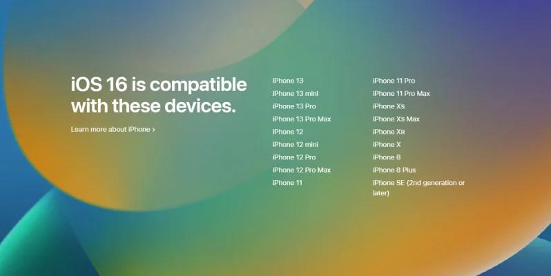 Apple veröffentlicht iOS 16.0.2 für alle kompatiblen iPhones