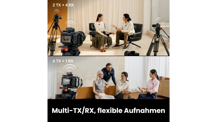Insta360 Mic Pro: Lavalier-Mikrofon mit E-Ink-Display und 32-Bit-Float-Audio